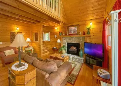 hidden romance 1 bedroom romantic cabin in gatlinburg