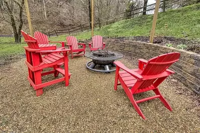 hillside fire pit