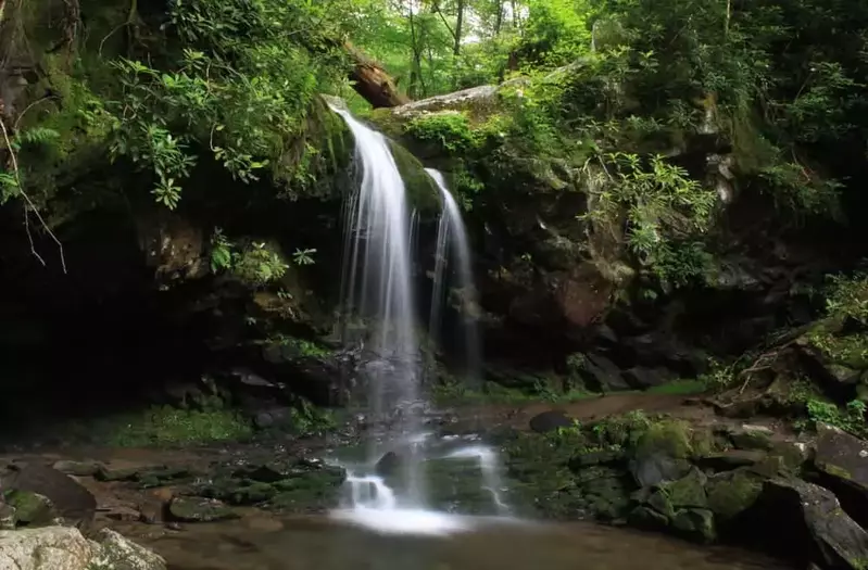 Grotto Falls in the Smoky Mountains.