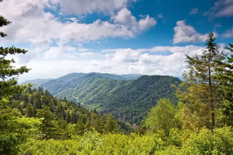 View of the Smoky Mountains