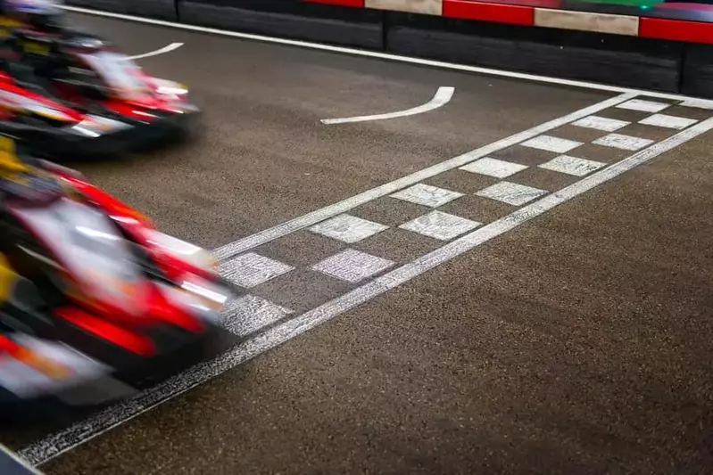 racing go karts at Xtreme Racing Center in Pigeon Forge