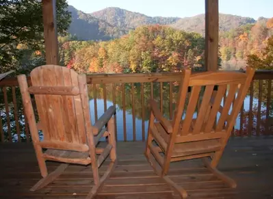 View of the Smoky Mountains from the porch