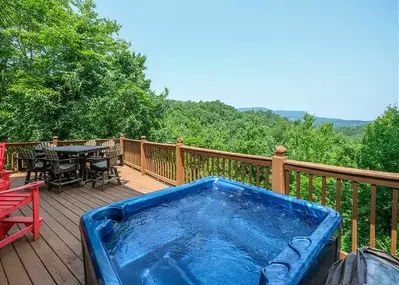 smoky mountain cabin deck